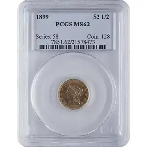 $2.5 U.S. Gold Liberty PCGS MS65