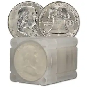 90% American Silver Coins BU - Franklin Half Dollars