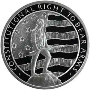 2 oz Silver Round Second Amendment Golden State Mint