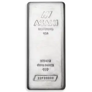 100 oz Asahi Silver Bar