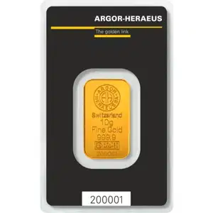 10 Gram Gold Bar Argor-Heraeus