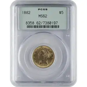 $5 U.S. Gold Liberty Pcgs62