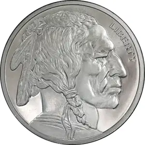 1 oz Silver Round Buffalo Golden State Mint