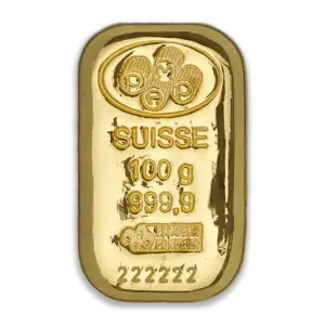 100g PAMP Gold Bar - Cast