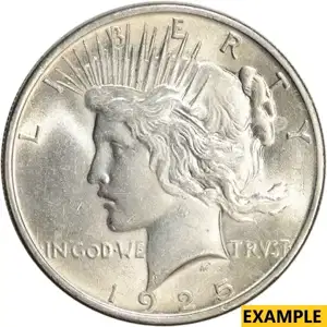 1924 $1 U.S. Silver Peace BU