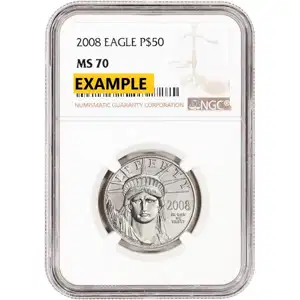 1/2 oz Platinum American Eagle NGC MS70