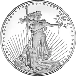 1 oz Silver Round Saint Gauden Silver Round