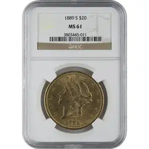 $20 U.S. Gold Liberty NGC61