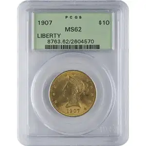 $10 U.S. Gold Liberty Pcgs62