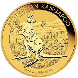 1 oz Australian Gold Kangaroo (No Plastic)