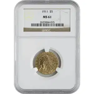 $5 U.S. Gold Indian NGC61