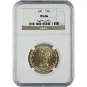$10 U.S. Gold Liberty NGC60