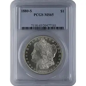 1878-1921 American Silver Morgan Dollar PCGS MS65