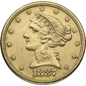 $5 U.S. Gold Liberty XF