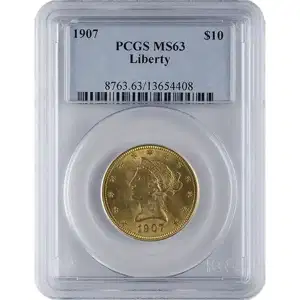 $10 U.S. Gold Liberty PCGS63