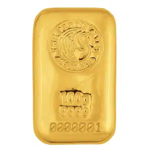 100 Gram Gold Bar Perth Cast