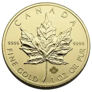 1 oz Canadian Gold Maple Leaf .9999 Fine