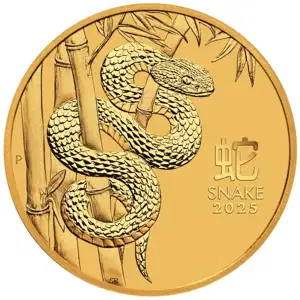 2025 10 oz Perth Mint Gold Snake (Lunar Series)