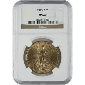 $20 U.S. Gold Saint NGC62