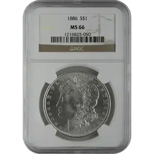 1878-1921 American Silver Morgan Dollar NGC MS66