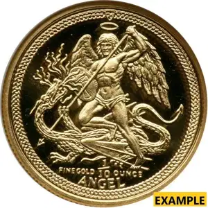 1/10 oz Gold Angel Isle of Man Random Date