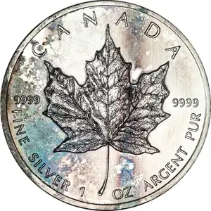 1 oz Canadian Silver Maple Leaf Low Premium
