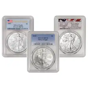 1 oz American Silver Eagle PCGS MS70 Years of Our Choice
