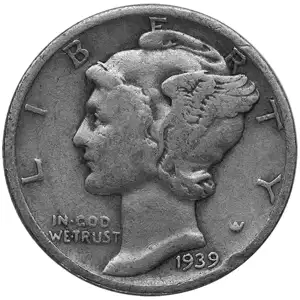 90% American Silver Coins - Mercury Dimes
