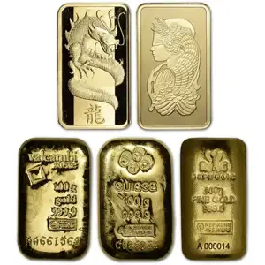 100 Gram Gold Bar Random Brand