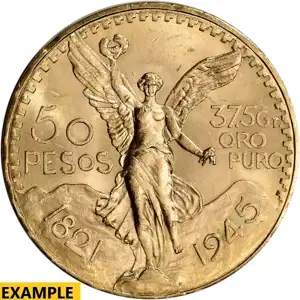 1925 Mexico 50 Peso Gold Coin