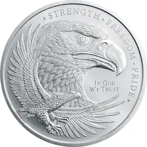 1/2 oz Silver Round Eagle Golden State Mint