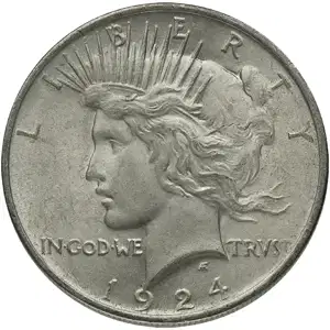 1922-D American Silver Peace Dollar AU