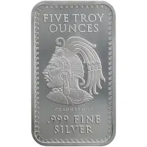 5 oz Silver Bar Aztec Calendar