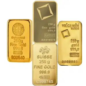 250 Gram Gold Bar