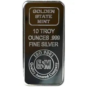 10 oz Silver Bar Golden State Mint