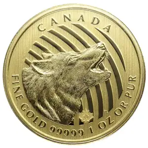 2014 1 oz Canadian Gold Canadian Wolf