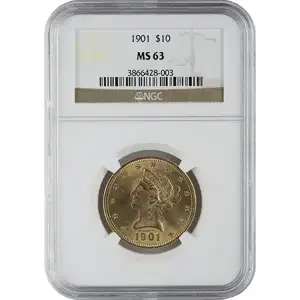 $10 Liberty U.S. Gold Ngc-63