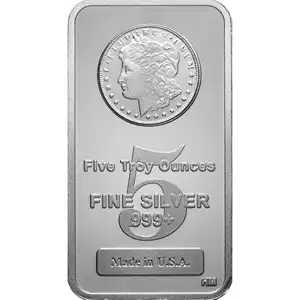 5 oz Silver Bar Morgan Highland Mint