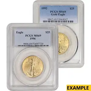 1/2 oz American Gold Eagle PCGS MS69