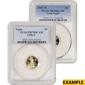 1/10 oz American Gold Eagle PCGS70 Proof