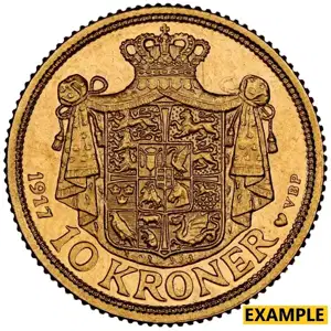 Swedish 10 Kroner Gold