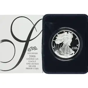 1 oz American Silver Eagle Proof with Original Box and Papers