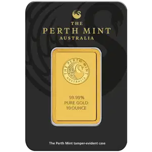 10 oz Gold  Perth Mint Gold Bar (2)