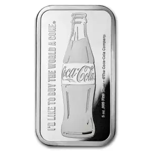 5 oz Silver Bar Coca Cola