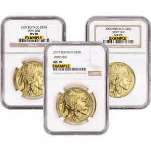 1 oz American Gold Buffalo NGC70
