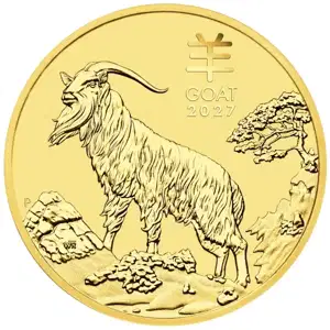 2027 2 oz Perth Mint Gold Goat (Lunar Series)