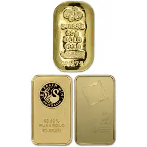 50 Gram Gold Bar Random Brand