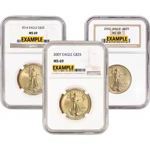 1/2 oz American Gold Eagle NGC MS69
