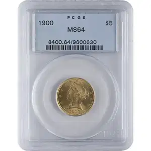 $5 U.S. Gold Liberty PCGS64