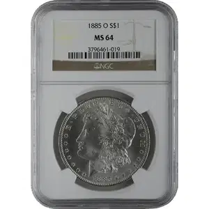 1878-1904 American Silver Morgan Dollar NGC MS61